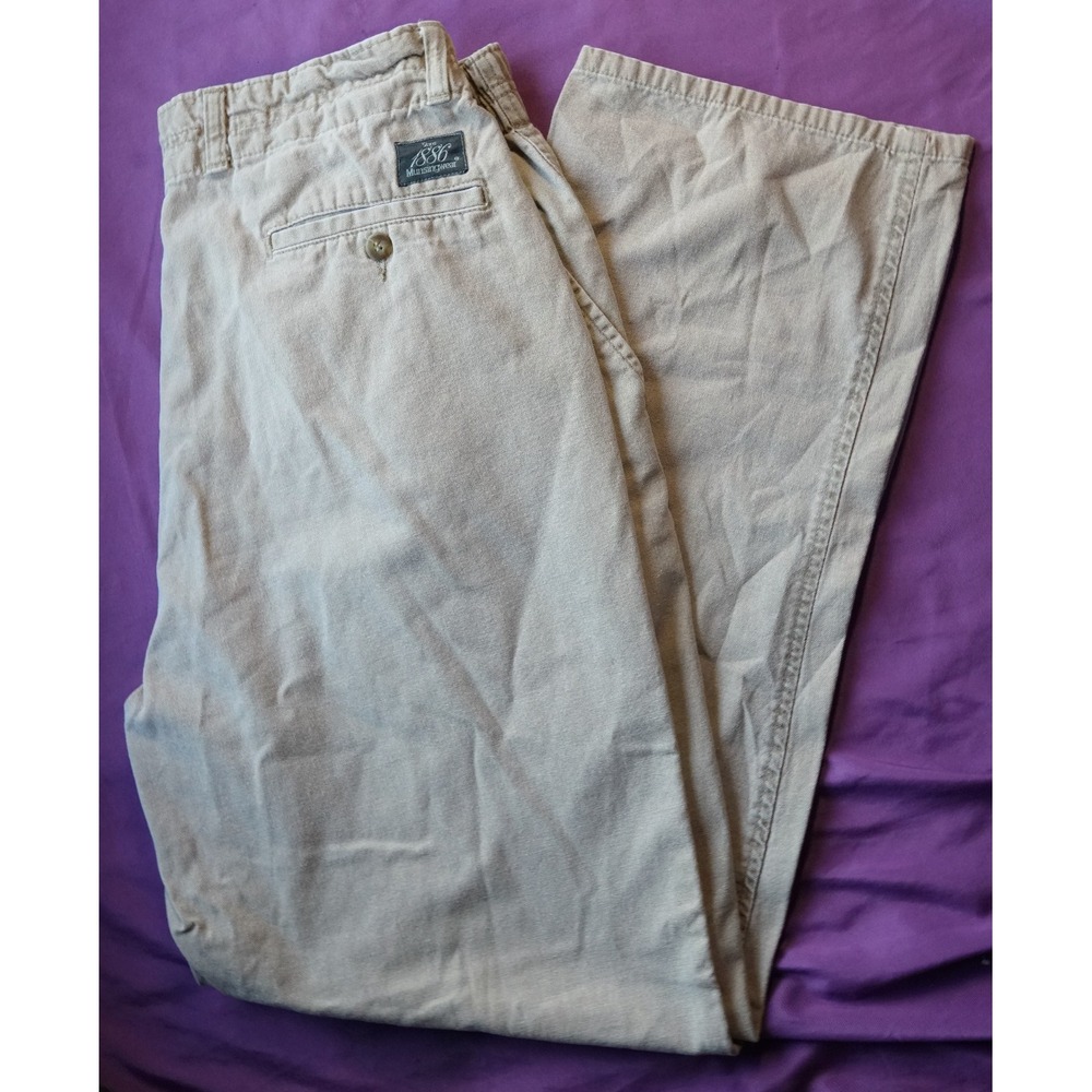 Munsingwear Men's Pants 32x28 Beige/Khaki Classic Fit Canvas Vintage